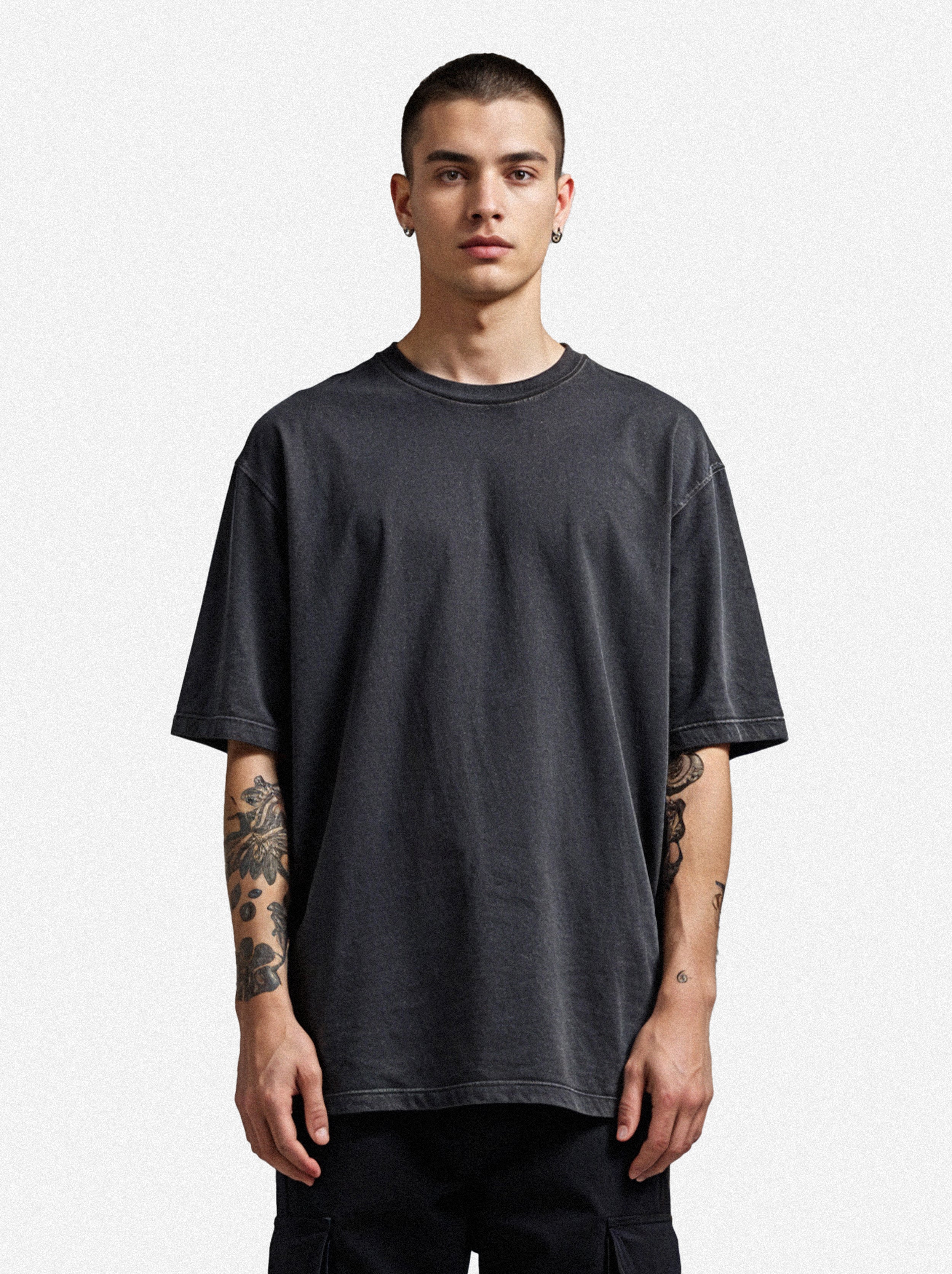 Vacancy Oversized Shirt - Washed Black