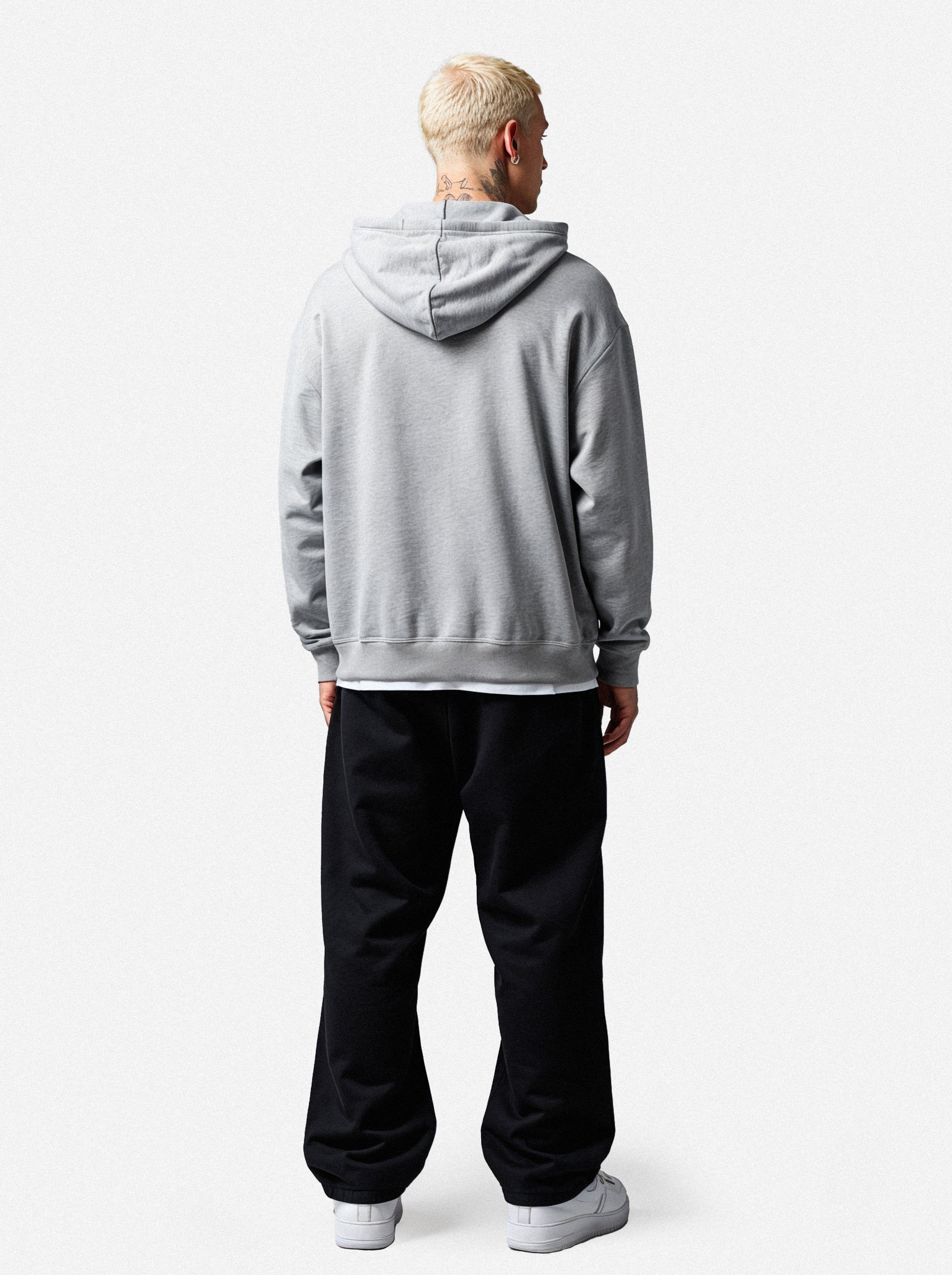 Vacancy oversized Zipper Hoodie - Grey