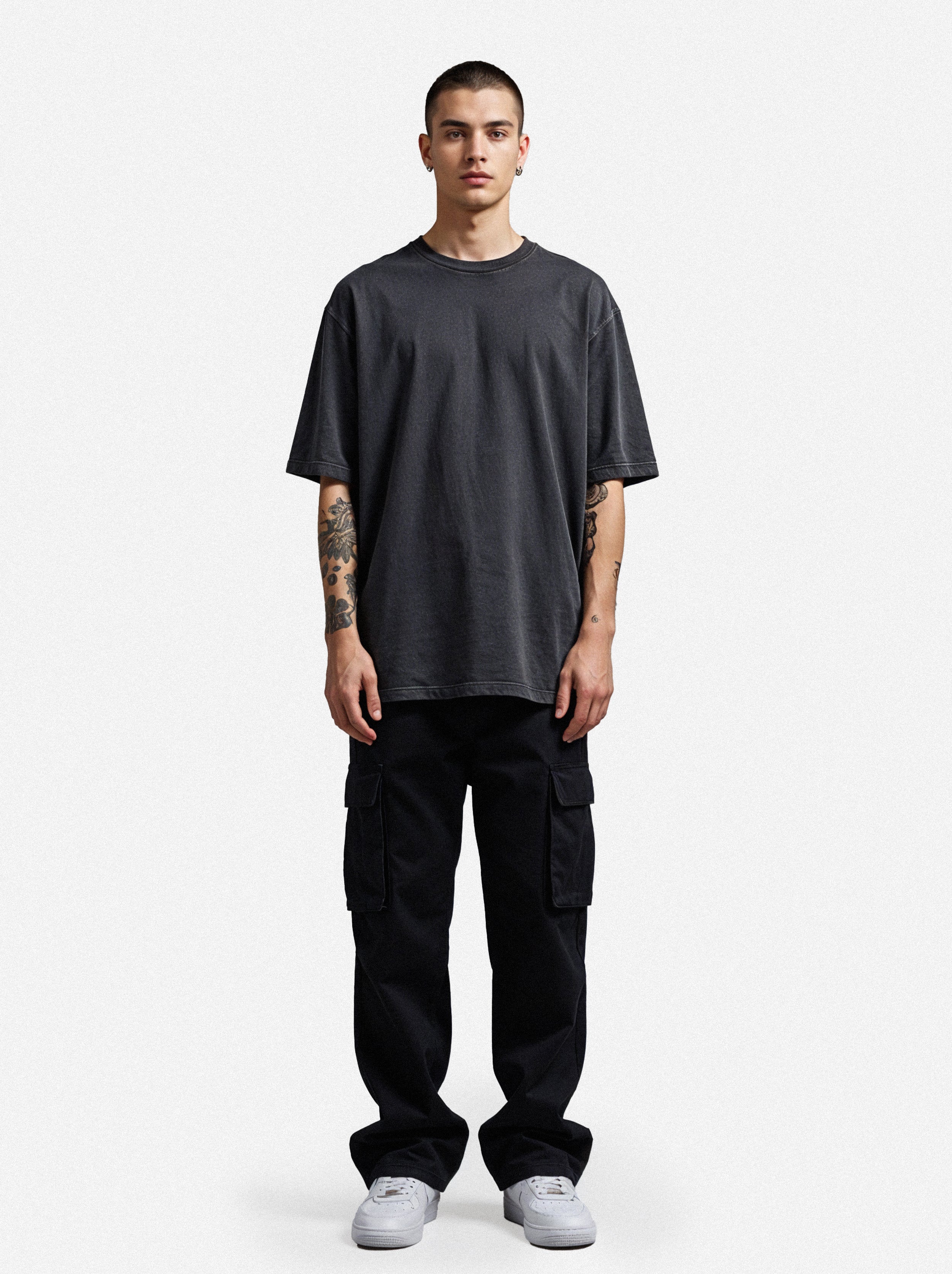 Vacancy Oversized Shirt - Washed Black