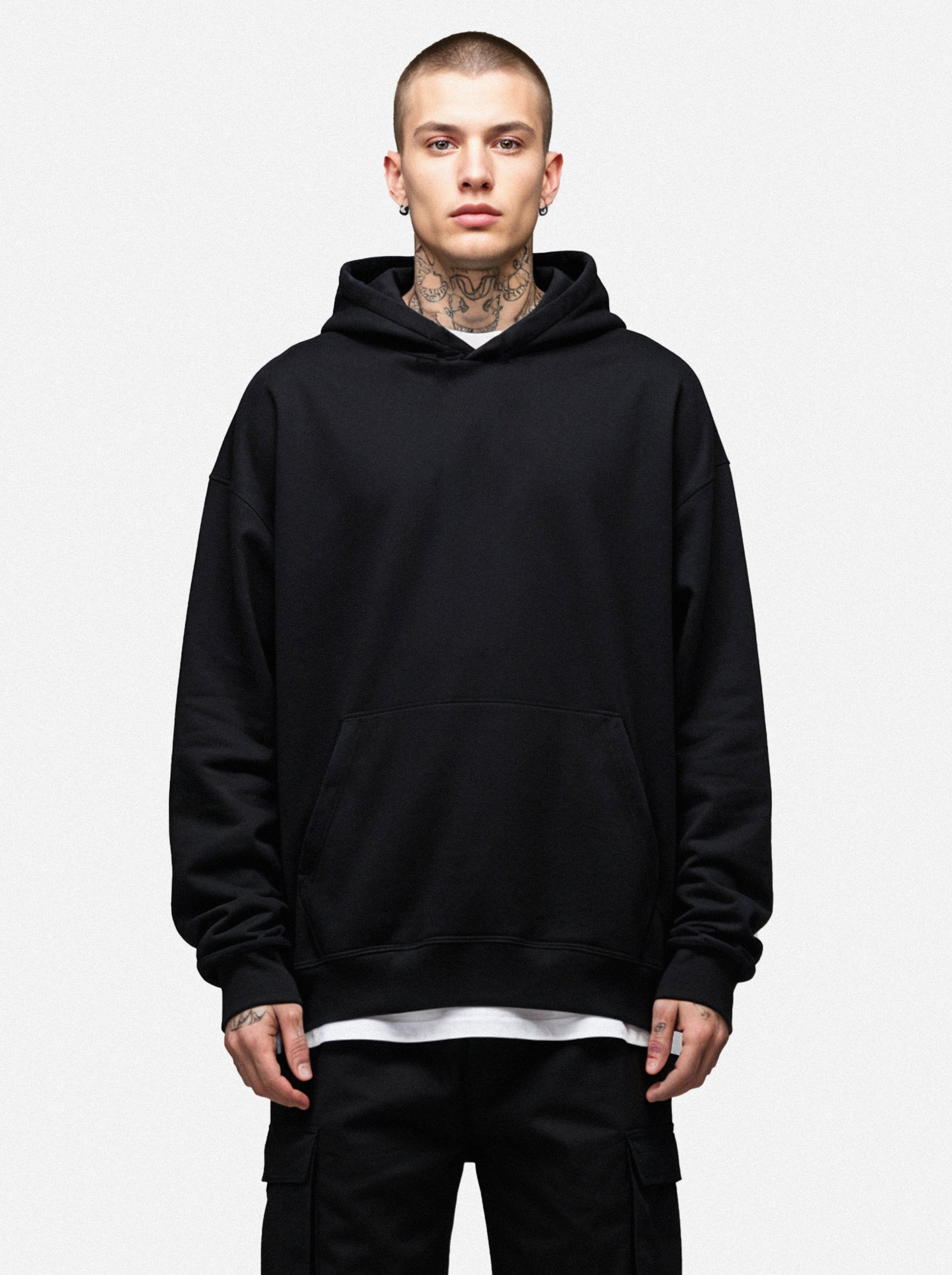 Vacancy Oversized Hoodie - Black