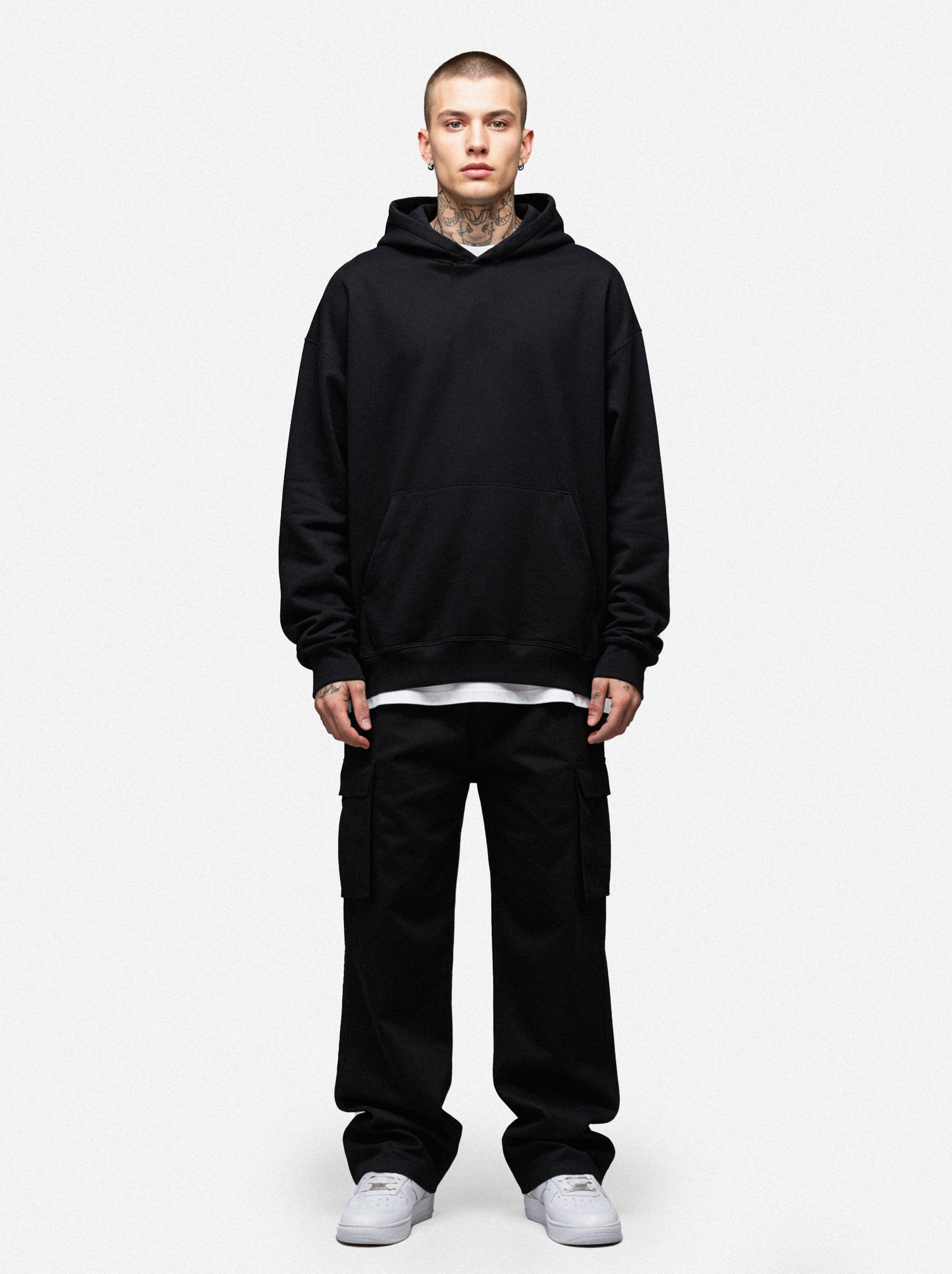 Vacancy Oversized Hoodie - Black