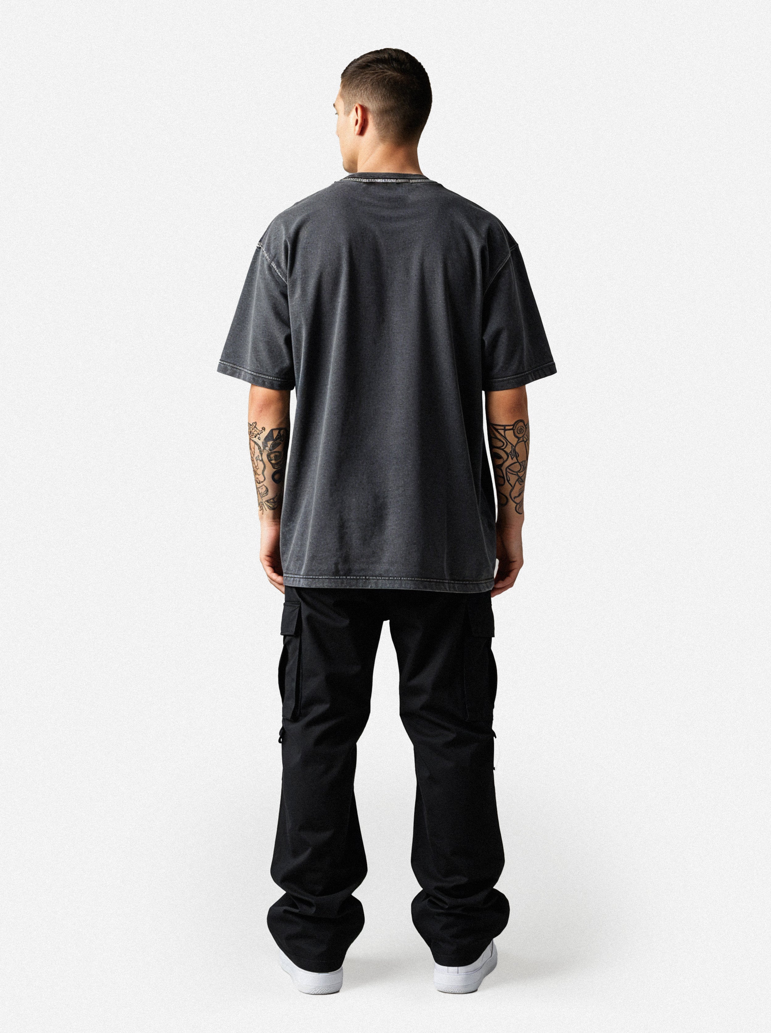 Vacancy Oversized Shirt - Washed Black