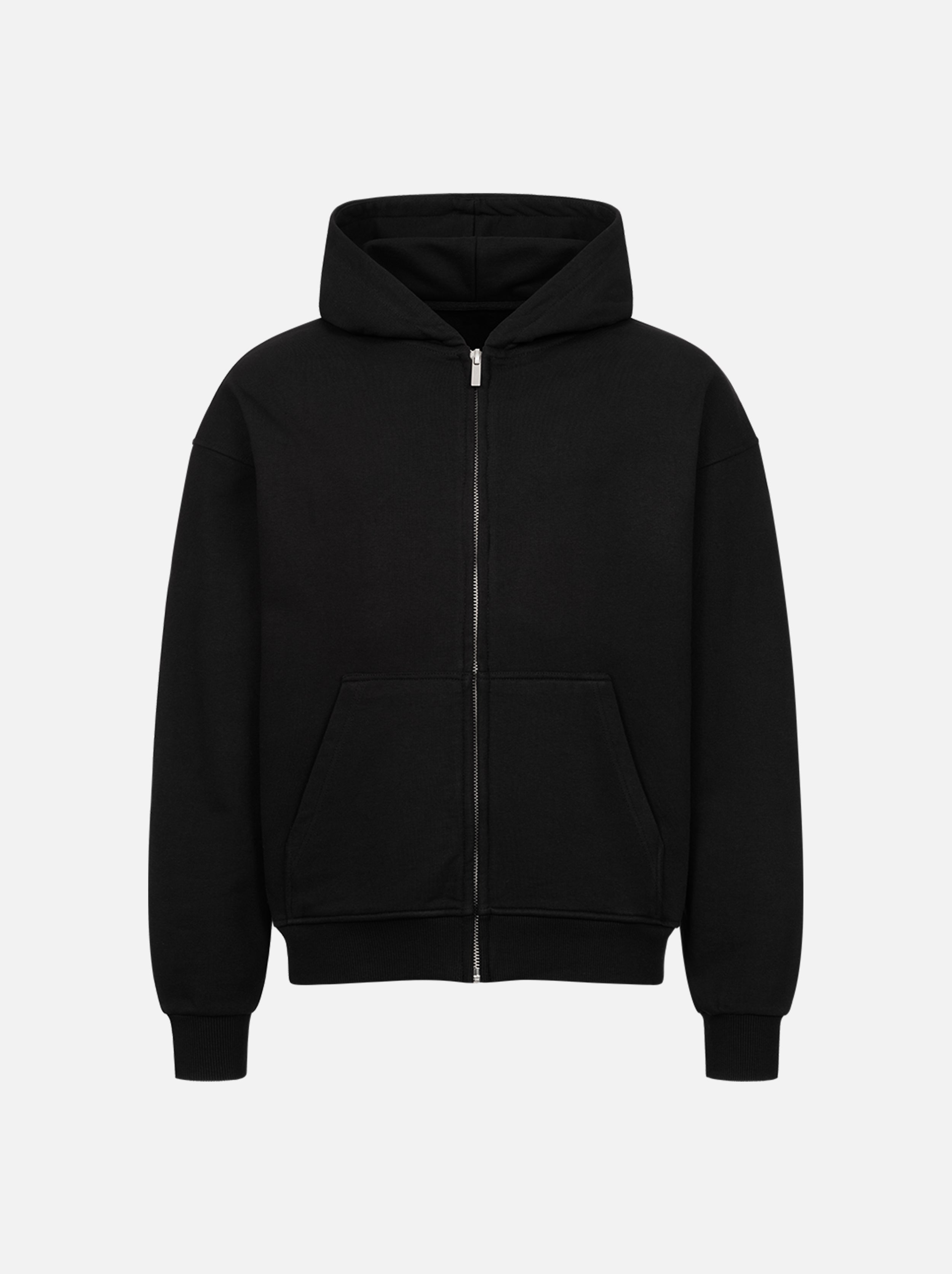 Vacancy oversized Zipper Hoodie - Black