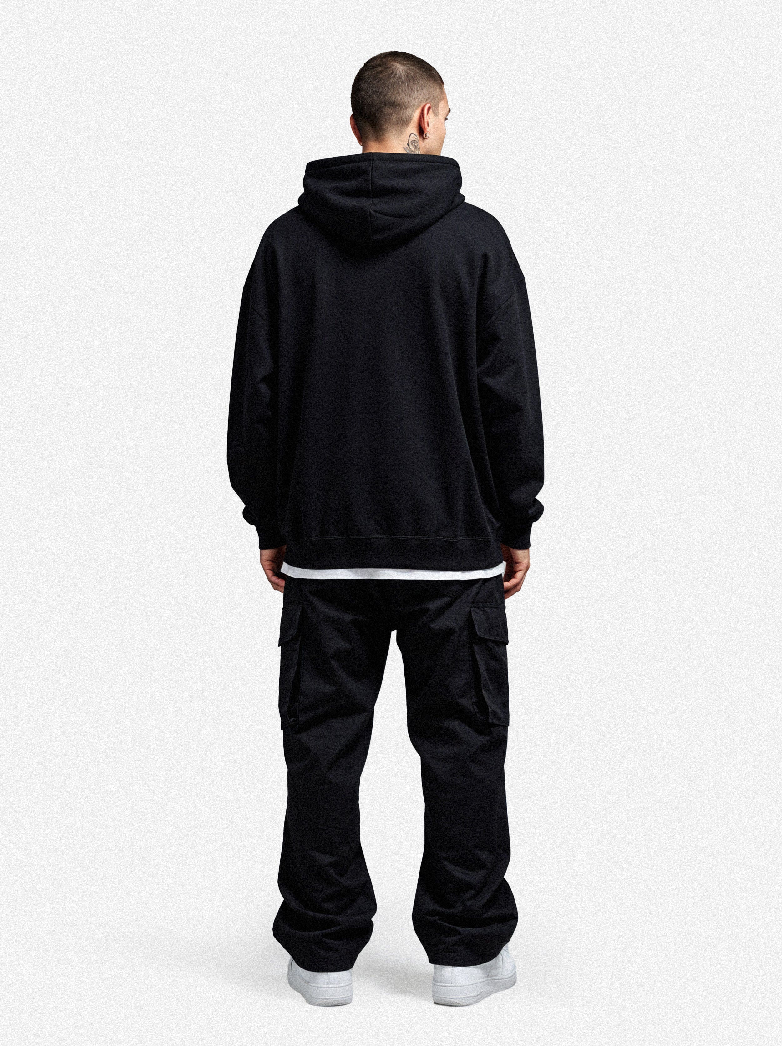 Vacancy Oversized Hoodie - Black