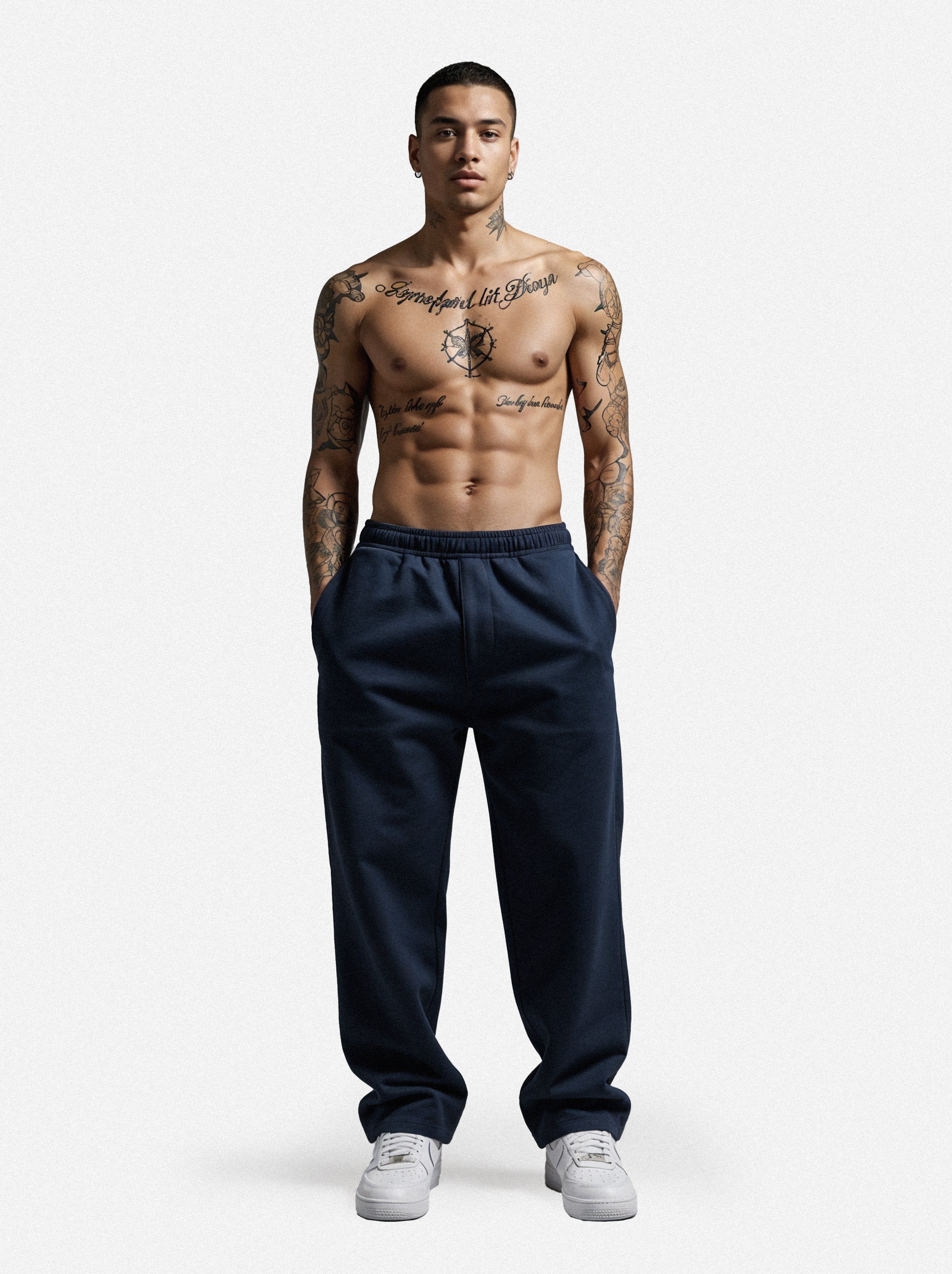 Vacancy Oversized Sweatpants - French Navy