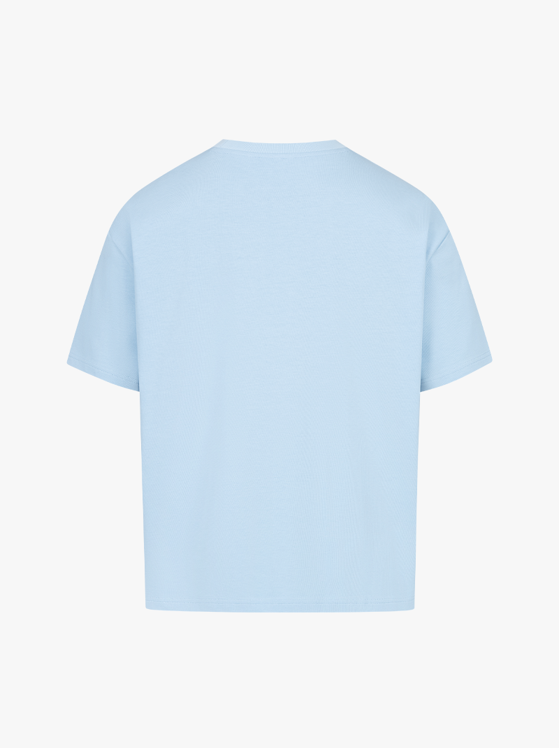 Vacancy Oversized Shirt - Baby Blue