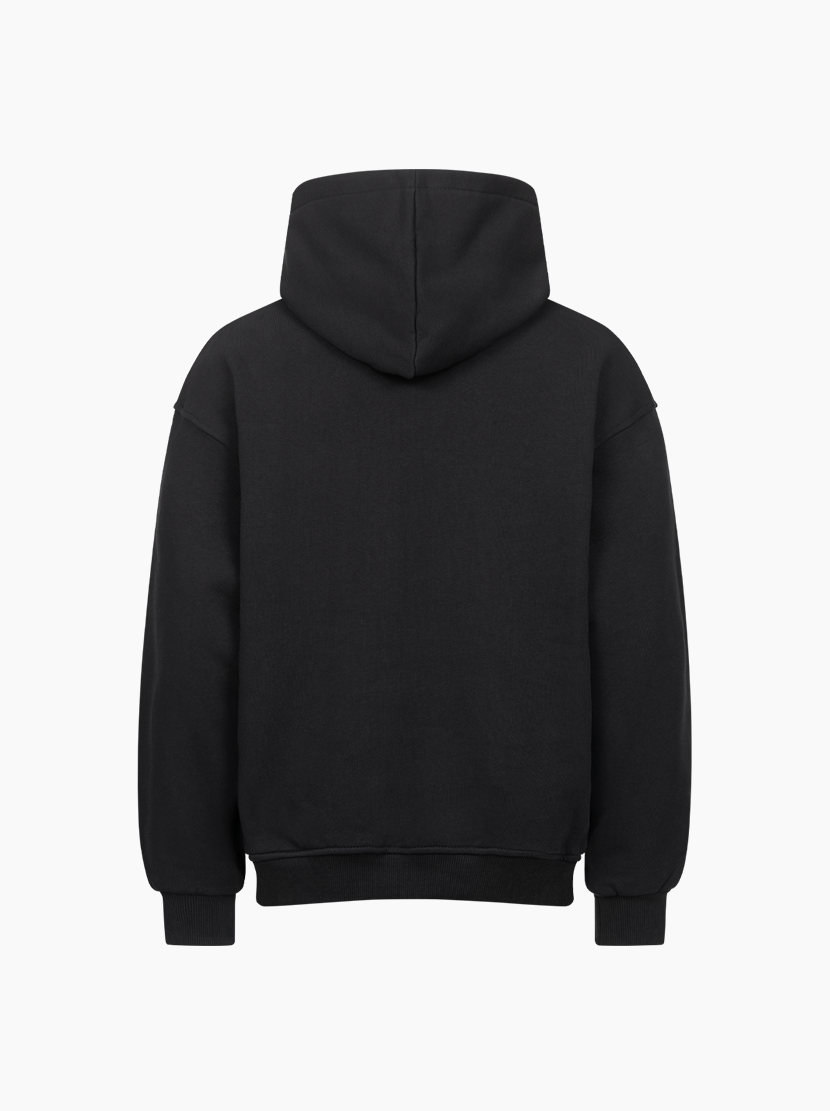 Vacancy Oversized Hoodie - Black