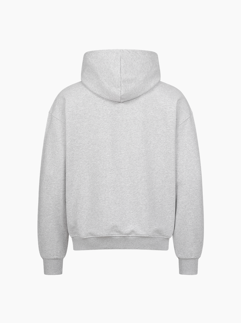 Vacancy oversized Zipper Hoodie - Grey